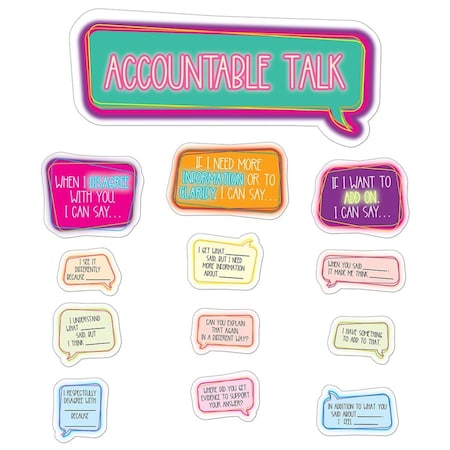 Carson Dellosa Accountable Talk Bulletin Board Set CD-110548